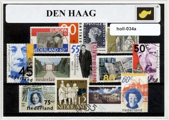 Afbeelding van het spel Den Haag - Typisch Nederlands postzegel pakket & souvenir. Collectie van verschillende postzegels van Den Haag – kan als ansichtkaart in een A6 envelop - authentiek cadeau - kado - kaart -binnenhof - madurodam - sealife - mauritshuis - louwman - pier