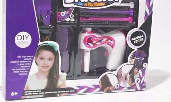 OSDUE Machine à Tresser Les Cheveux Automatique Pour Fille - Avec Perles Colorées - Cadeau Créatif Pour Enfants 5 Ans Et Plus