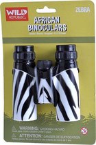 verrekijker zebra junior 12 cm wit/zwart