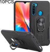 10 PCS Shield Armor PC + TPU-beschermhoes met 360 graden rotatieringhouder voor Xiaomi Redmi Note 8 (zwart)