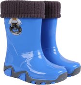 Warmblauwe regenlaarzen met het STORMER LUX Demar autologo 32/33