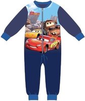 Cars - fleece onesie - blauw - maat 110