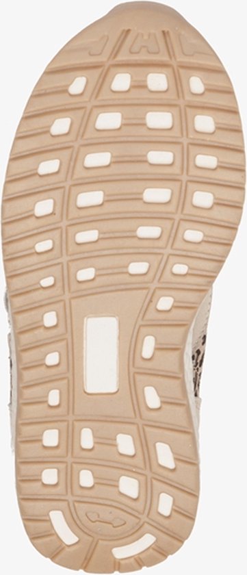 TwoDay leren meisjes sneakers met luipaardprint - Goud - Maat 28 - TwoDay