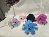 Set van 5 Octopus knuffels  inside out -  mood knuffel -gezien op Tik Tok - geeft je mood weer - Blij of Boos - maat 20*10 cm. Superzachte knuffel.