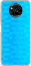 Smartphonebooster Telefoonhoesje - Back Cover - Geschikt Voor Poco X3 - Blue En Blue
