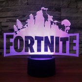 Fortnite 3D Lamp met afstandsbediening - Tafellamp - Lamp kinderkamer - Nachtlamp - Led