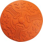 Flamingo Rubber Frisbee Diameter 18 Cm - Oranje