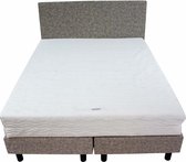 Bedworld Boxspring 180x200 - Stevig - Wol look - Grijs (WL23)