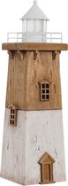 Decoratieve figuren DKD Home Decor Koplamp Paulownia hout (15.5 x 14.5 x 49.5 cm)