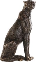 Decoratieve figuren DKD Home Decor Hars Luipaard (21 x 16 x 36 cm)