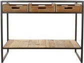 Console DKD Home Decor Hout Metaal Kristal (100 x 38 x 80 cm)