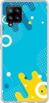 Smartphonebooster Telefoonhoesje - Back Cover - Geschikt Voor Samsung Galaxy A42 - Blue En Blue