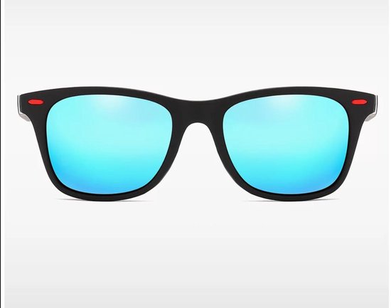Zonnebril - unisex - gepolariseerd - blauw - spiegelend van Merkloos — afbeelding 2