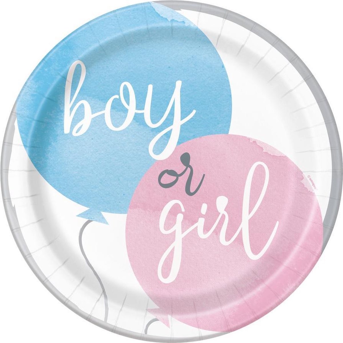 Feestborden Gender Reveal Boy Or Girl (8st)