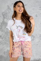 UNICORN - DAMES KORTE PYJAMA SET XL