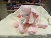 Roze olifant - grote zachte pluche knuffel - baby en kind - kraamcadeau - meisje - babyshower kraamkado - knuffelvriend om te slapen-knuffelbeer-olifant-giraf-Knuffel olifant, 40 cm  roze- super zacht en super lief - origineel cadeau -  knuffeldier
