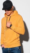 Heren - Hoodie - Geel - B1154-5