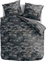 Camouflage 2 persoons dekbedovertrek - grijs | maat 200x200 cm