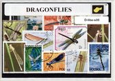 Libelles – Luxe postzegel pakket (A6 formaat) : collectie van verschillende postzegels van libelles – kan als ansichtkaart in een A6 envelop - authentiek cadeau - kado - geschenk -