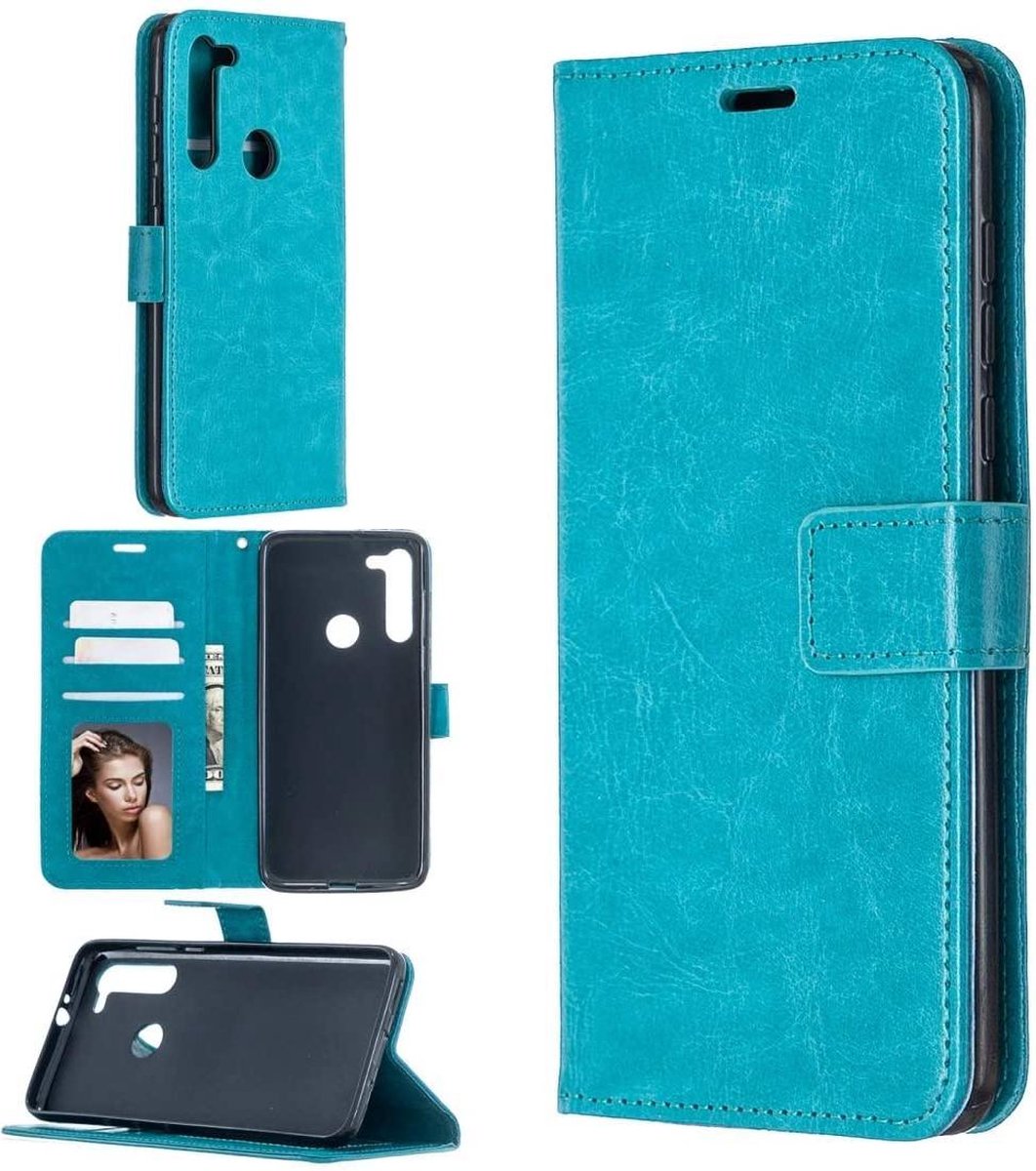 Portemonnee Book Case Hoesje Geschikt voor: Motorola Moto G Pro 2020 - turquoise