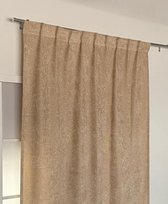 Maroyathome - VICTORIA - Gordijn met plooiband - In Between - kant en klaar - BEIGE - 300 x 260 cm - 300 cm breed en 260 cm hoog/lang