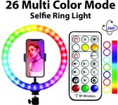 RGB Ringlight nieuwste versie met Afstandsbediening