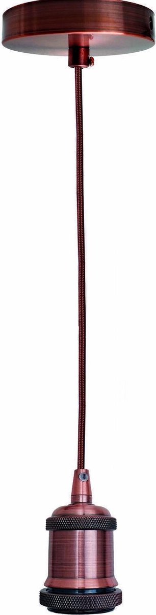 Metalen hanglamphouder - gekleurde 100 cm hanglamp met 1 m verstelbare kabel - E27 fitting