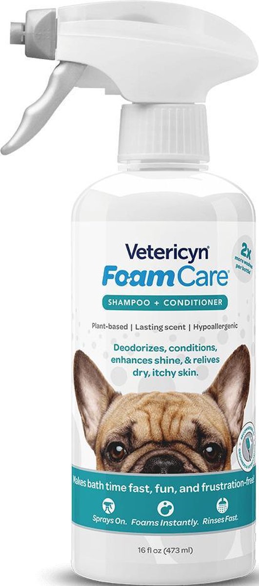 Vetericyn Foamcare Huisdieren Shampoo - 100% veilig & effectief - Aanbevolen door Dr. Pol - Vetericyn