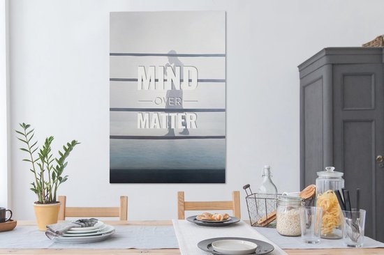 Toile Peinture Boxe - Sport - Motivation - 80x120 cm - Décoration murale