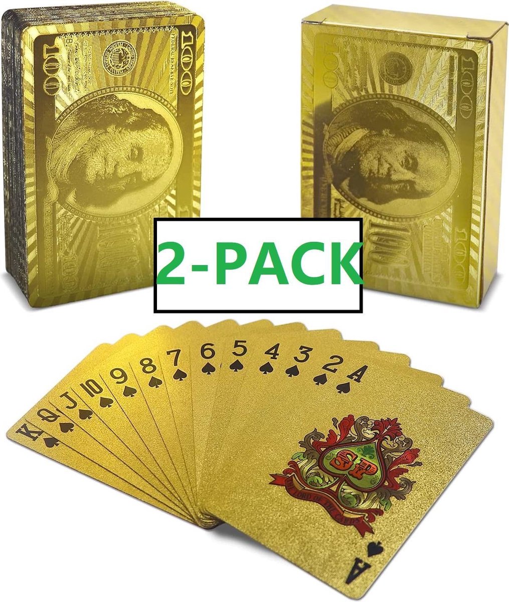 Speelkaarten 2 Decks / Stokken - Spelkaarten - Kaarten voor Klaverjassen, Toepen, Pokeren Black Jack en meer kaartspellen