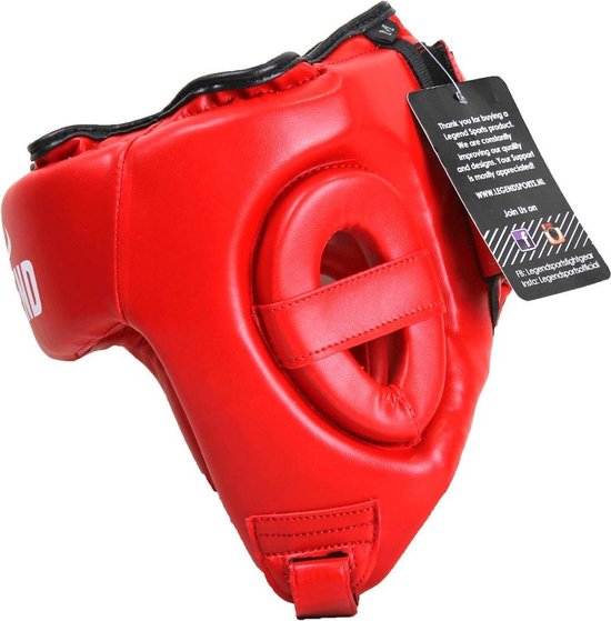 Hoofdbeschermer Matsuru PU Rood – Rumble Store