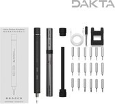 Dakta® Luxe Elektrische Mini Schroevendraaier set | Schroefset | Elektrische schroevendraaier | Schroefbitset | Moer | Schroeftang | Boor | Boorset