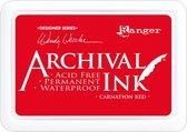 Ranger Archival Ink pad - carnation red