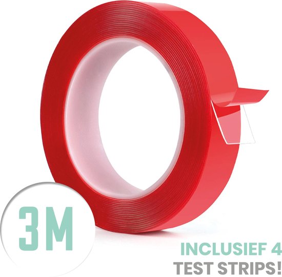 SOLITY® Dubbelzijdig Tape - Montagetape - Extra Sterk - Inclusief Extra’s - Transparant - 3m x 10mm