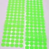 99x Zelfklevende Klittenband Stickers - Groen - 10 mm - Klitten Band Stickers - Geschikt voor Textiel - Voor Knutselen - Dubbelzijdige Stickers - Dubbelzijdige klittenband