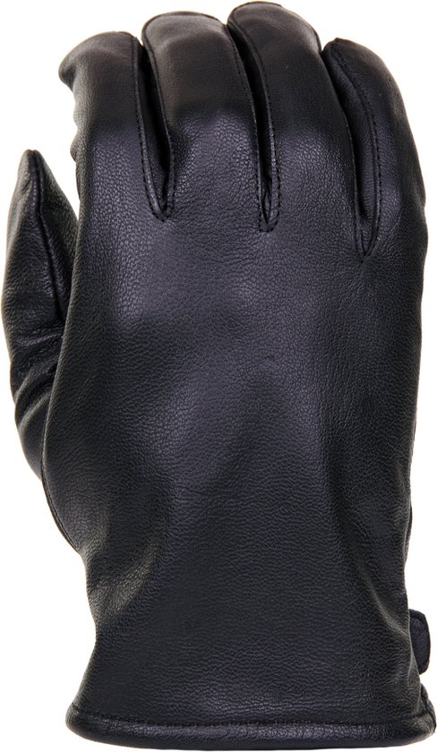 Leren officiers handschoenen zwart maat XL
