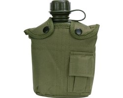 foto van Fosco PVC Veldfles - 1 Liter - Incl Groene Hoes