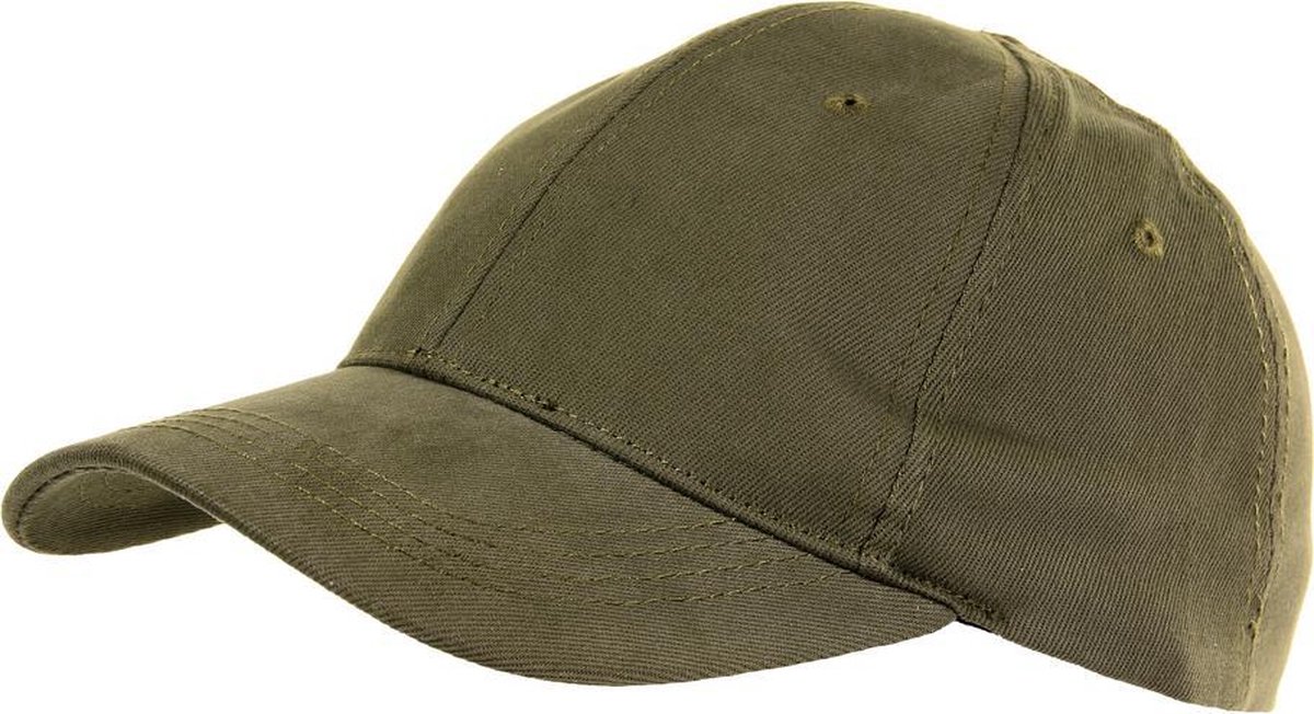 Baseballcap Groen effen - Sniper cap - stretch 57cm