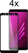 Samsung A8 2018 Screenprotector - Beschermglas Samsung galaxy A8 2018 Screen Protector Glas - Full cover - 4 stuks