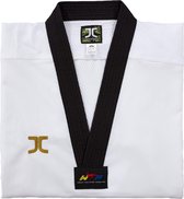 Taekwondo-pak (dobok) Vortex Fighter II JCalicu | WT | Zwarte kraag (Maat: 150)