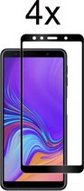 Samsung A7 2018 Screenprotector - Beschermglas Samsung galaxy A7 2018 Screen Protector Glas - Full cover - 4 stuks