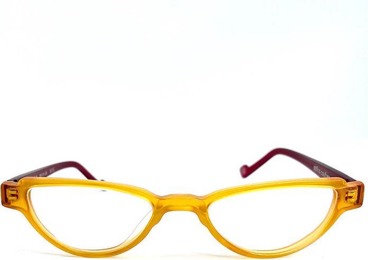 Leesbril - Aptica Couture Delano Oranje met Rood - Sterkte +3.00 - Acetate Frame