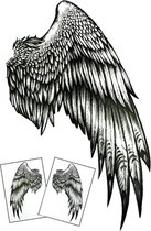 TG003 Back Wings Tattoo/Tijdelijke Tattoo/Plak Tattoo/Vleugel Tattoo/Festival Tattoo/Nep Tatoeage/Fake Tatoeage/Festival Tatoeage/Plak Tatoeage/Tijdelijke Tatoeage/Temporary Tatoeage