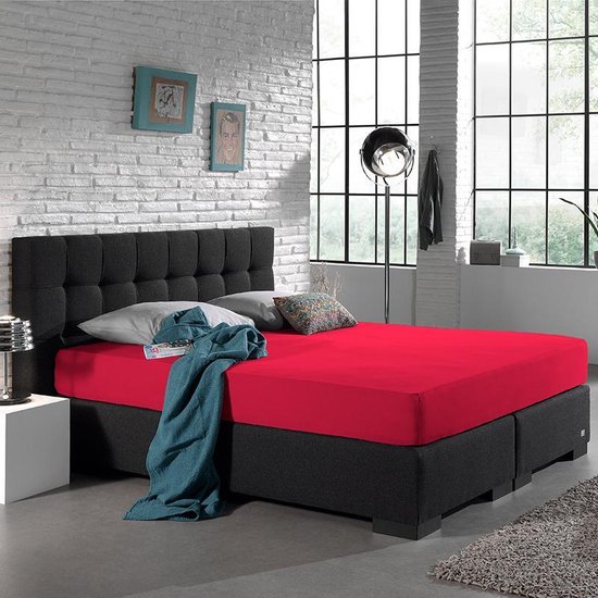 Home Care Drap-housse Boxspring Double Jersey Stretch 220 grammes - 190 / 200x220 / 230 - Rose