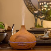 Parya Home - Luxe Aroma Diffuser 400ML - met Afstandsbediening - Luchtbevochtiger – Verdamper – Aromatherapie - Geurverspreider