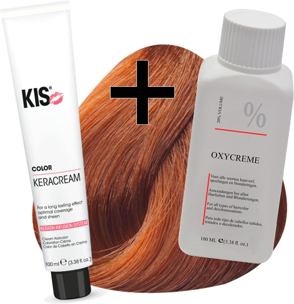 KIS haarverfset - 8KG Licht koper goudblond - haarverf & waterstofperoxide
