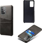 Dual Card Back Cover - Samsung Galaxy A52 / A52s Hoesje - Zwart