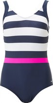 Bomain Colorful Stripe Badpak Blauw Dames - Maat 42
