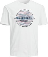 Jack & Jones T-shirt Jormilton Tee Ss Crew Neck 12193545 Bright White/relaxed Mannen Maat - L