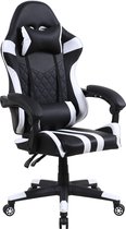Alora Gamestoel Thunder Wit Met Nekkussen & Verstelbaar Rugkussen - Bureaustoel  - Office Chair - Volwassenen